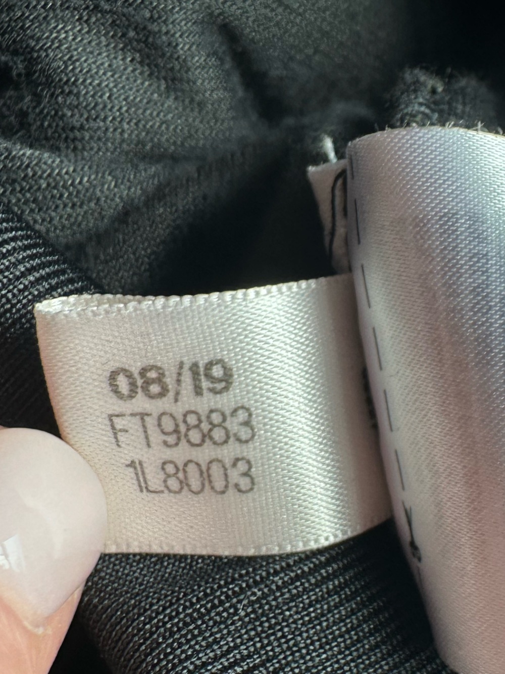 adidas Black Ruffled Track Jacket with White Stripes - Picture 8 of 10